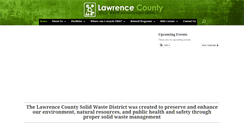 Desktop Screenshot of lawrencecountysolidwaste.org