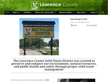 Tablet Screenshot of lawrencecountysolidwaste.org